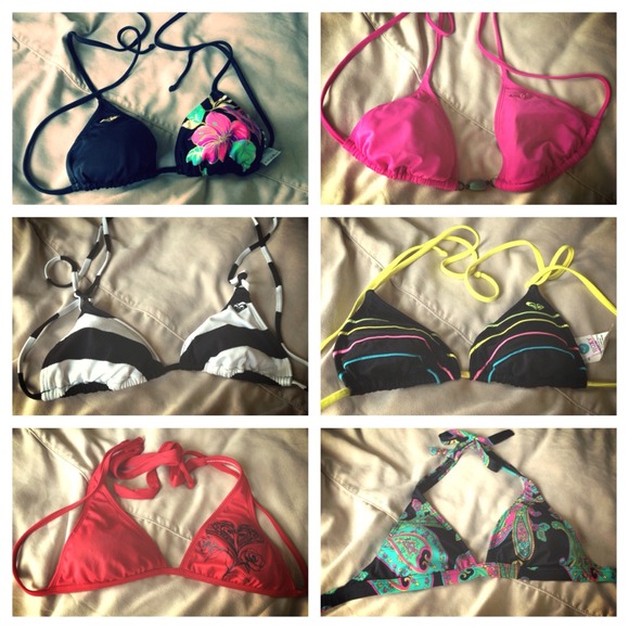 👙Bundle👙 Tops Roxy Bikini!!&red shiny belt 🎀