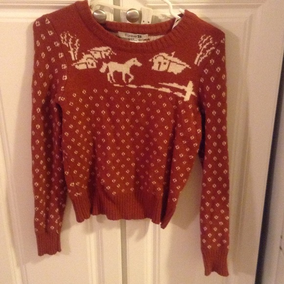 SOLD!!!!  Cute horse sweater