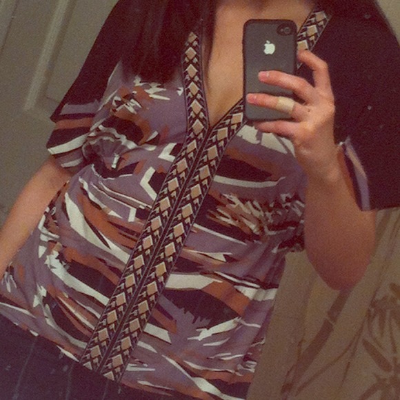 *REDUCED!* NWT BCBG Max Azria "flax combo" top