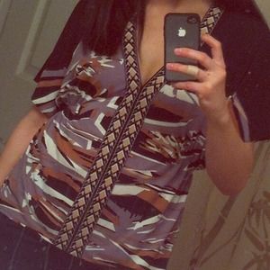 *REDUCED!* NWT BCBG Max Azria "flax combo" top