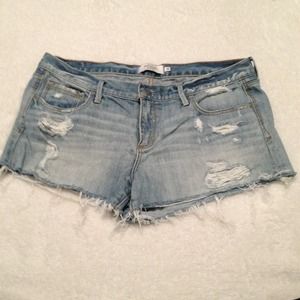 Light wash shorts