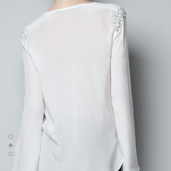 ⛔SOLD in bundle Zara Studio 100% Silk Blouse - Picture 4 of 4