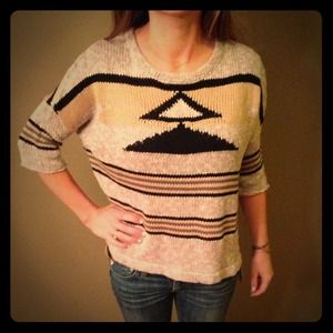 Vintage Havana boxy Aztec sweater