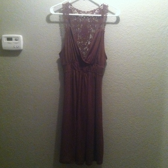 Cute and flirty Brown Dress