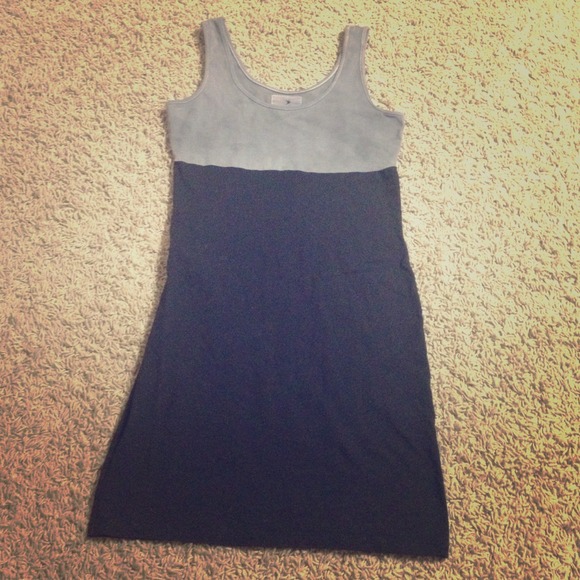 SOLD IN BUNDLE! Gray and Black Colorblock Dress
