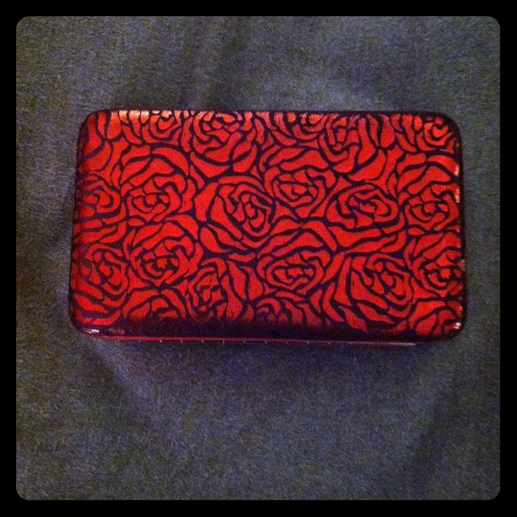 Red Clutch Wallet