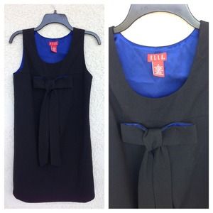 Black mini bow dress, size 4