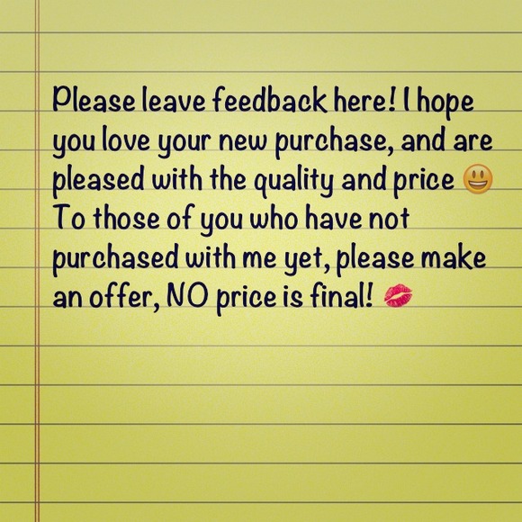 FEEDBACK :)