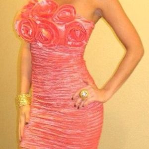 Coral Special Collection Party Dress