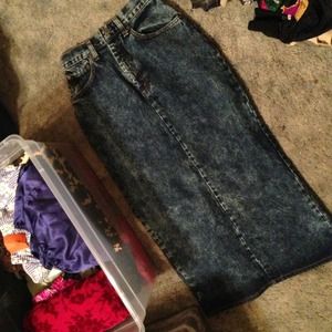 Vintage denim skirt