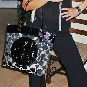 New Black Coach Tote Bag!