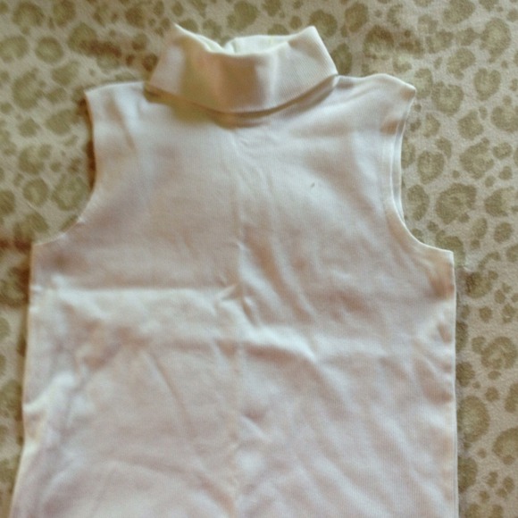 White cotton Ralph Lauren turtleneck top