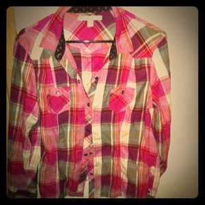 Long sleeve plaid shirt