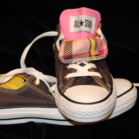 Women's Converse Double Tongue Plaid Sneaker