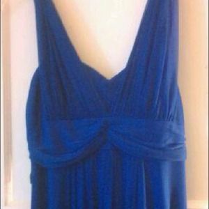 Blue evening dress