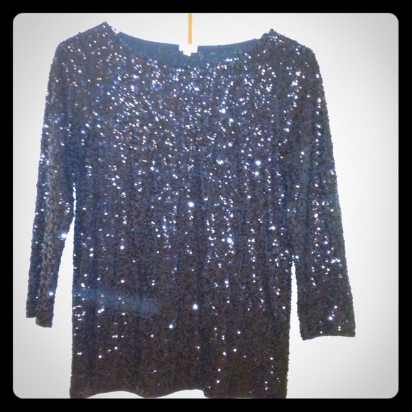 TRADED! J Crew sequin top. Size XS