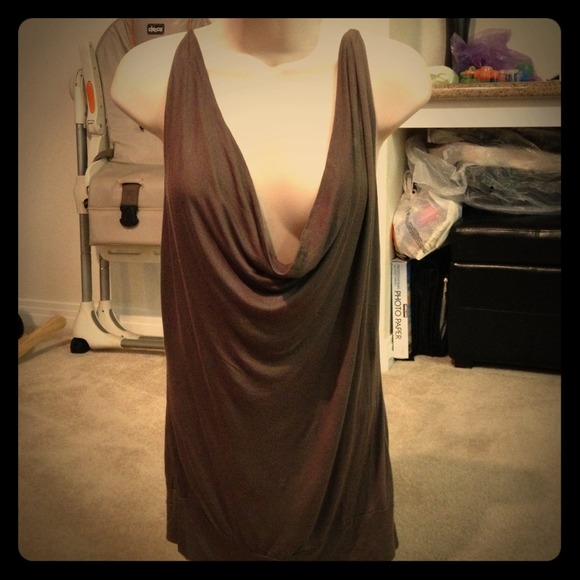 ***BUNDLED*** Brown Backless Top