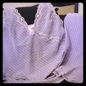 Light purple, lacy sleepwear. Medium size