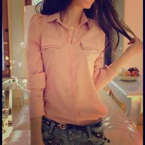 Pink Collared Shirt