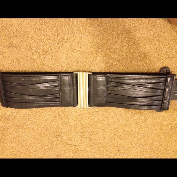 Black belt with gold closure