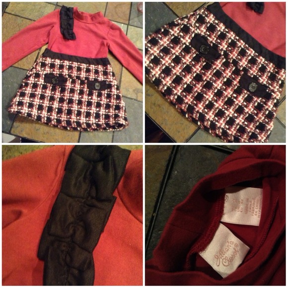 ❌SOLD❌Toddlers 2T tweed skirt with match shirt