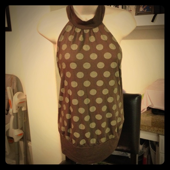 ***SOLD*** Polka Dot Backless Halter