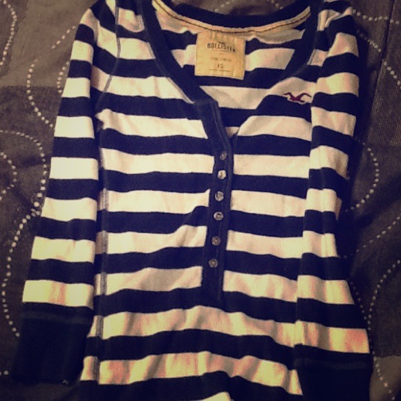 Blue and white stripped shirt