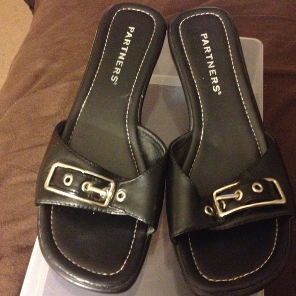 2 Pairs of shoes. One black & brown shoes