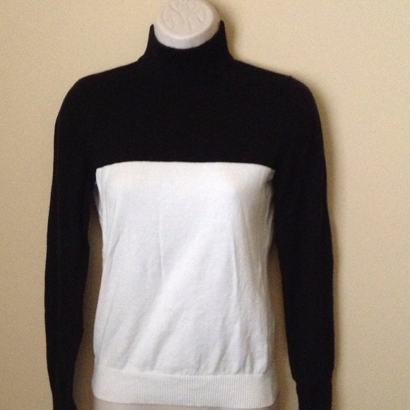 Color block turtleneck