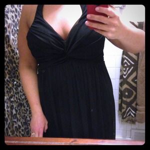 HOLD- Gorgeous elegant black formal or prom gown