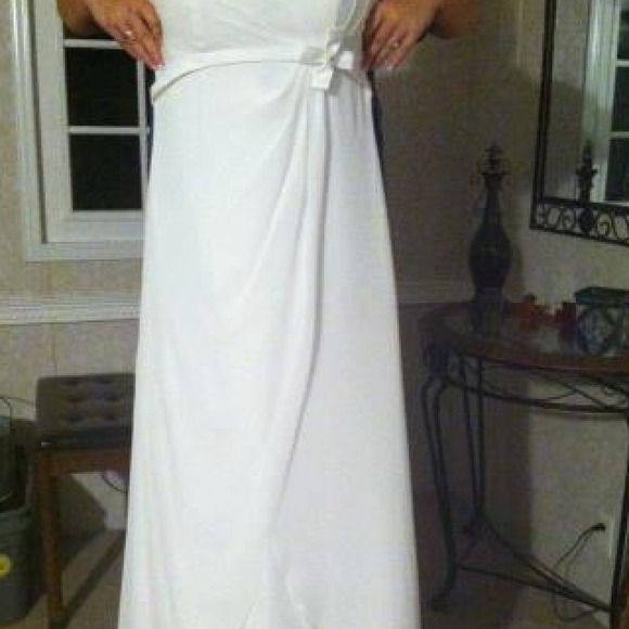 Chiffon wedding dress