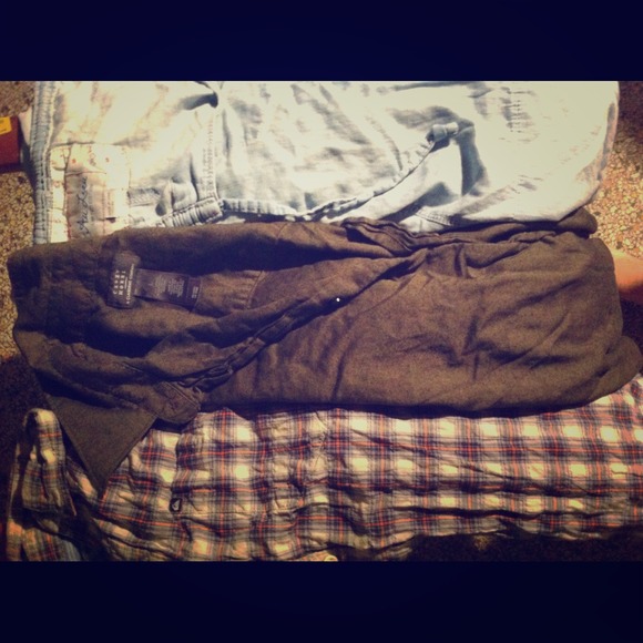 3oversized button downs quicksilver, Liz claiborne