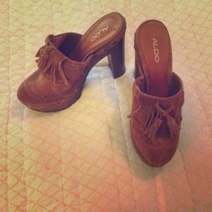 ALDO Oxford Clogs Mules with Wingtips & Tassels