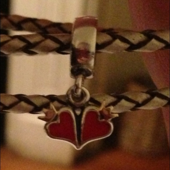 ♻TRADED♻Authentic Pandora double hearts charm ❤❤