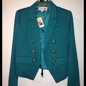 Teal blazer