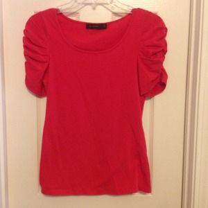 The Limited pink cinched sleeve top