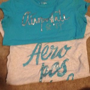 Bundle of 2 Aeropostale shirts one Xl & 1 Large