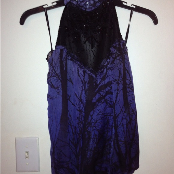 Black/Blue Top