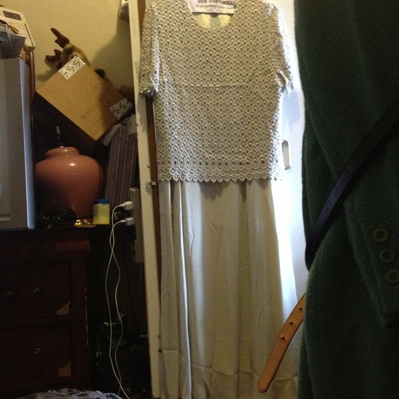 Gray like long dress