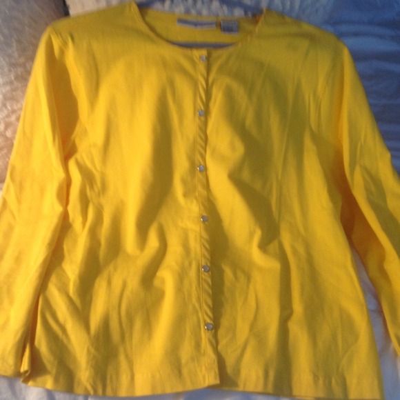 Chadwick's Real Comfort Yellow Cardigan