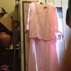 Pink dress suit