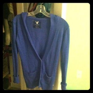 Long sleeve, hooded cardigan