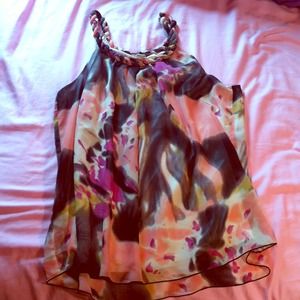 Flowing sleeveless blouse