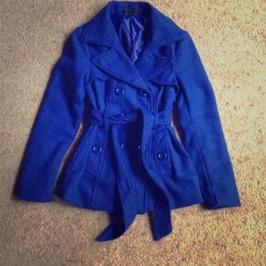 Forever 21 blue peacoat small