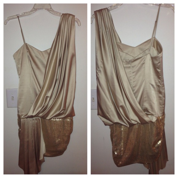 Beautiful Gold Party Dress...WORN ONCE