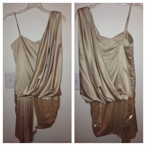 Beautiful Gold Party Dress...WORN ONCE