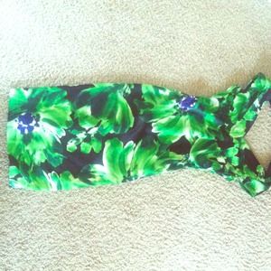 Maggie London sexy floral cocktail dress