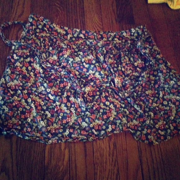 Floral miniskirt