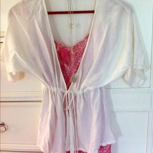 Boho cream cover sweater. Delicate, by The Limited