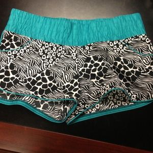 ❌SOLD❌Adorable zebra print shorts, beach shorts